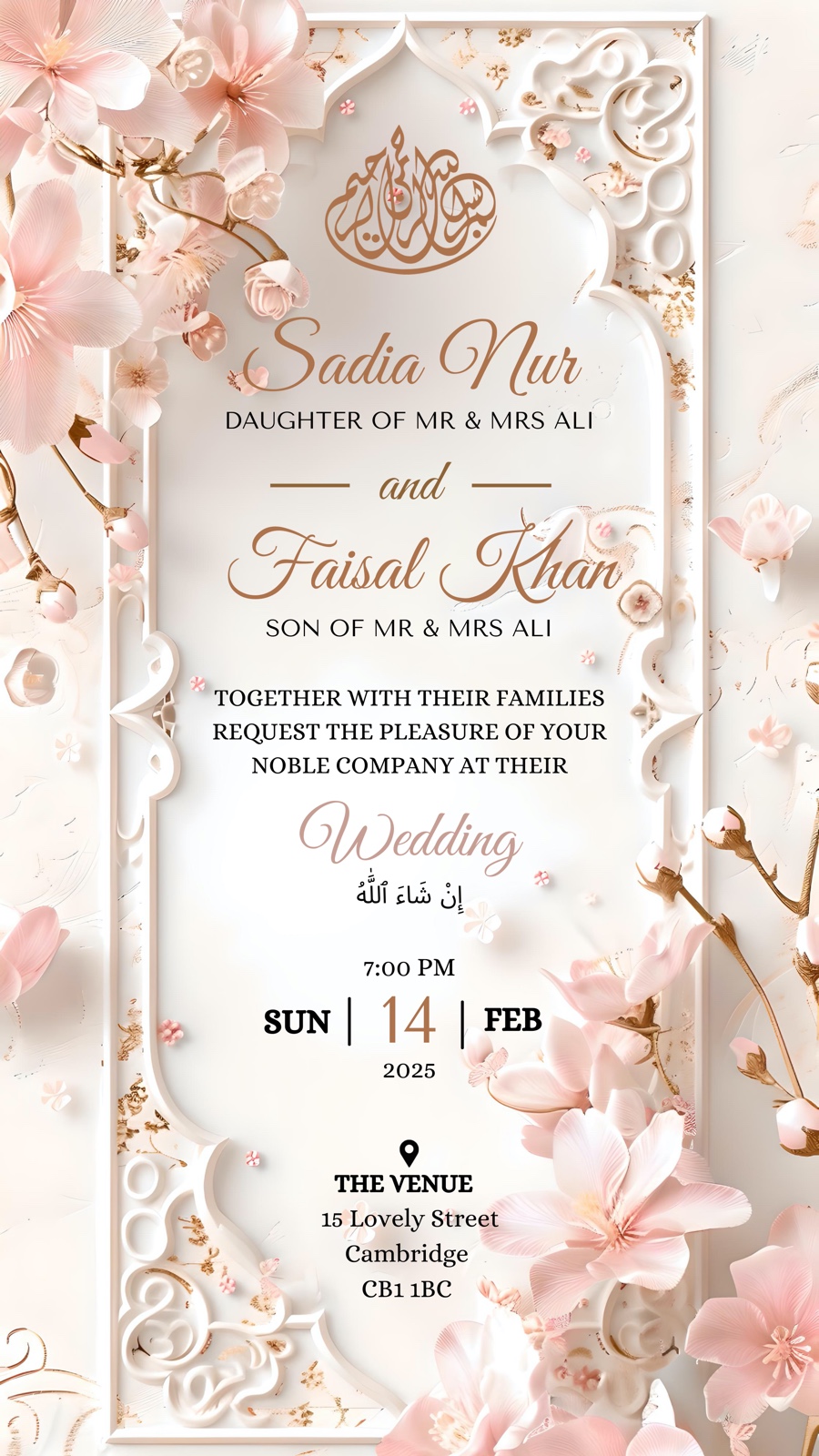 Template Invitation expanded